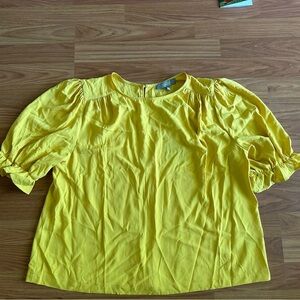 NWT! Spicy Mustard Marled Blouse XL